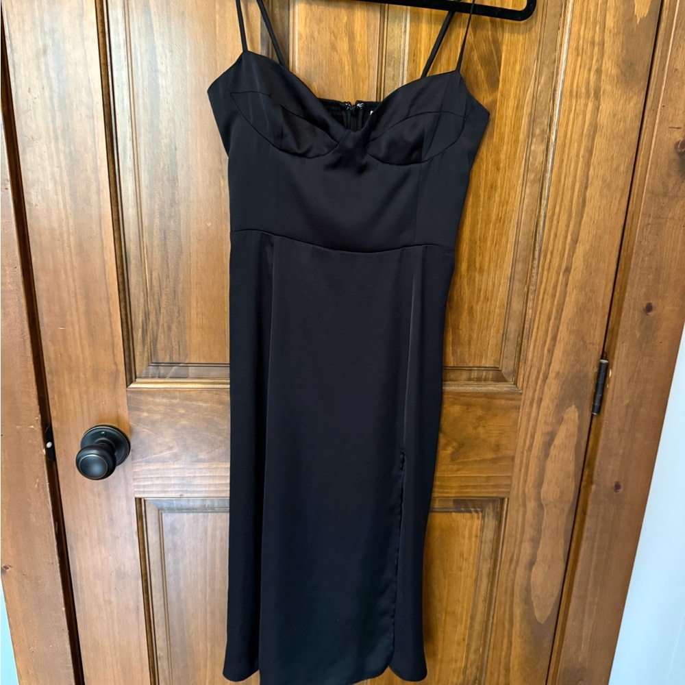 Wilfred Black Strapless Dress